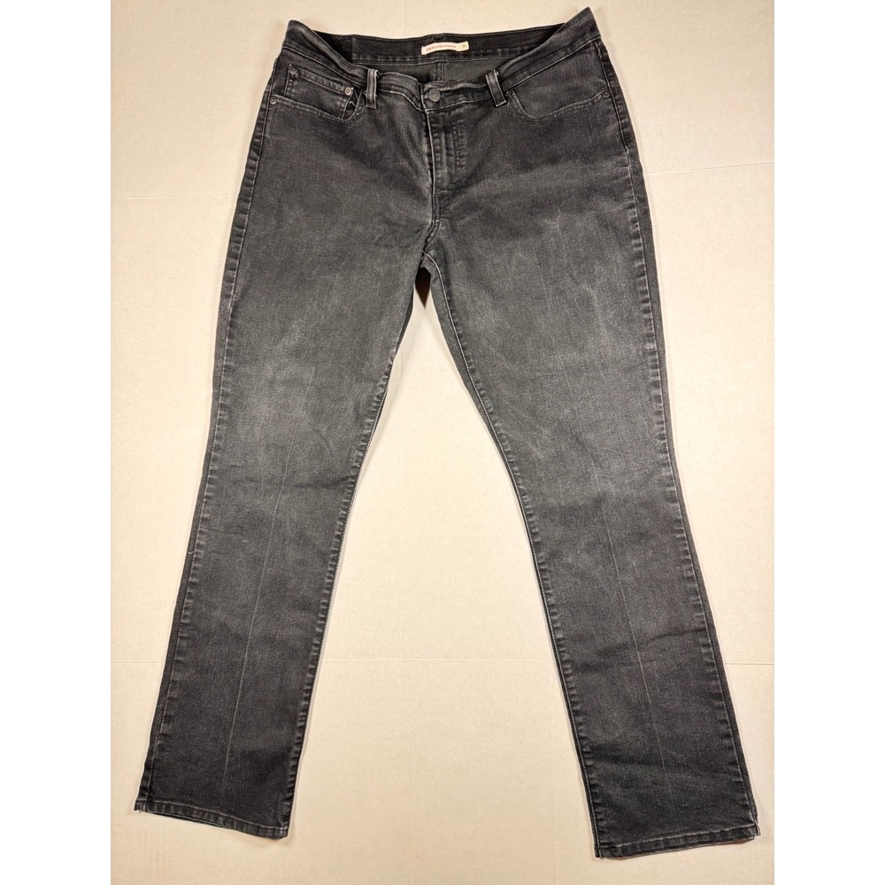 Levi's 414 Relaxed Straight Fit Jeans Women's W31 L32 Black Denim Classic Fit